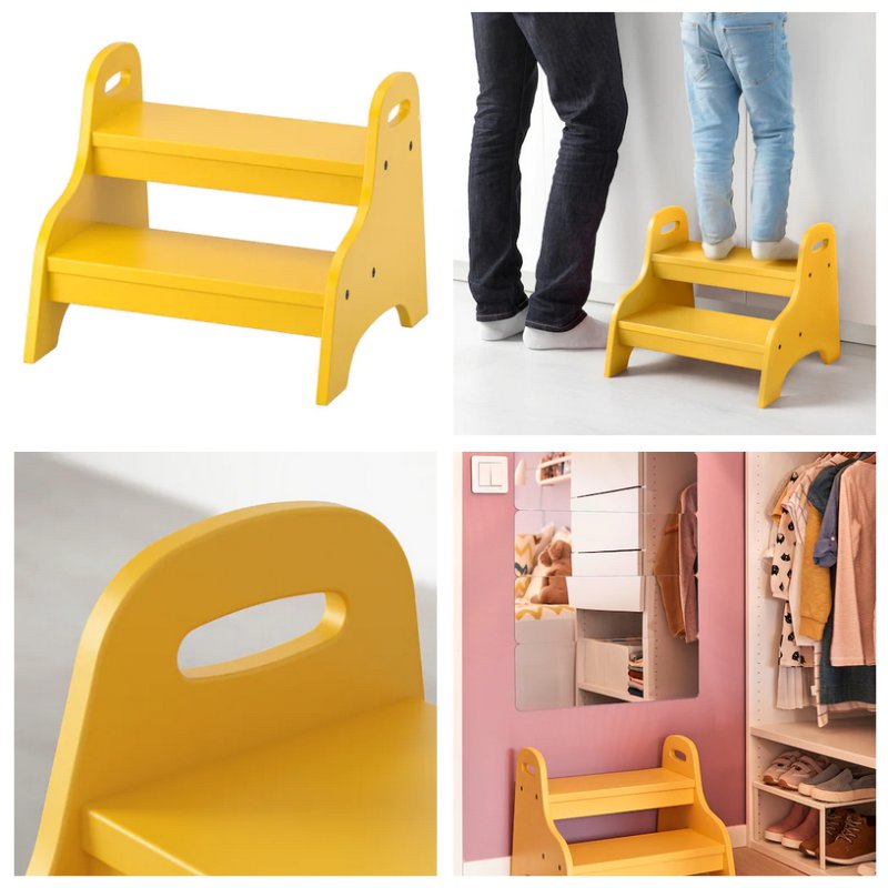 Sgabello-per-bambini-TROGEN-giallo