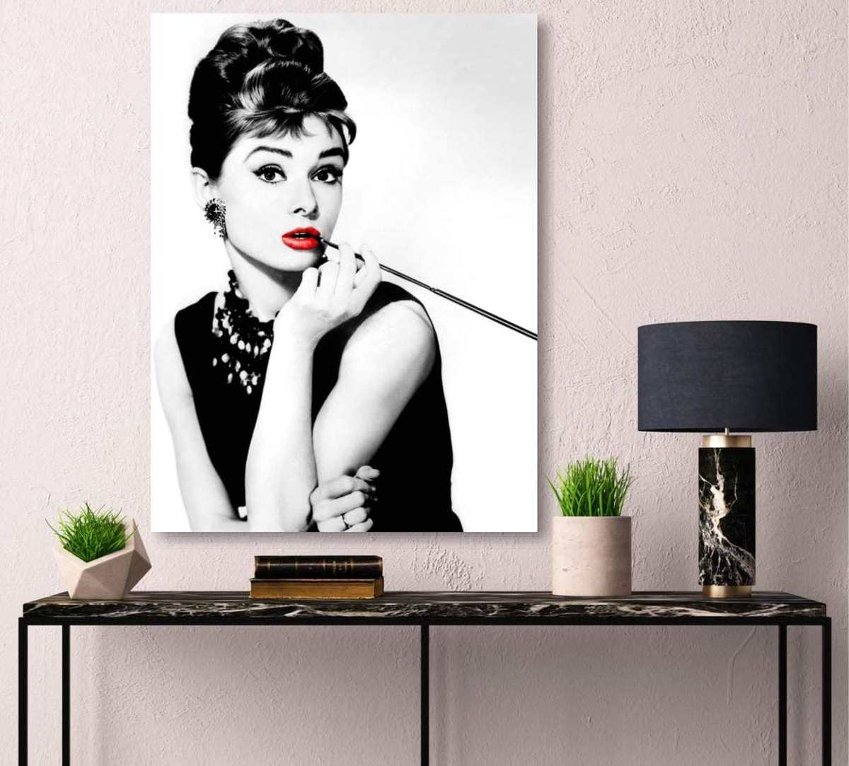 quadro-aragazza-audrey-hepburn-labbra-rossa-amazon